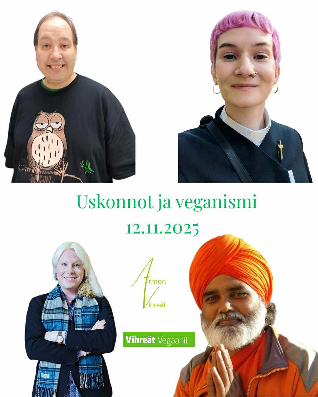 Uskonnot ja Veganismi -paneelikeskustelu
